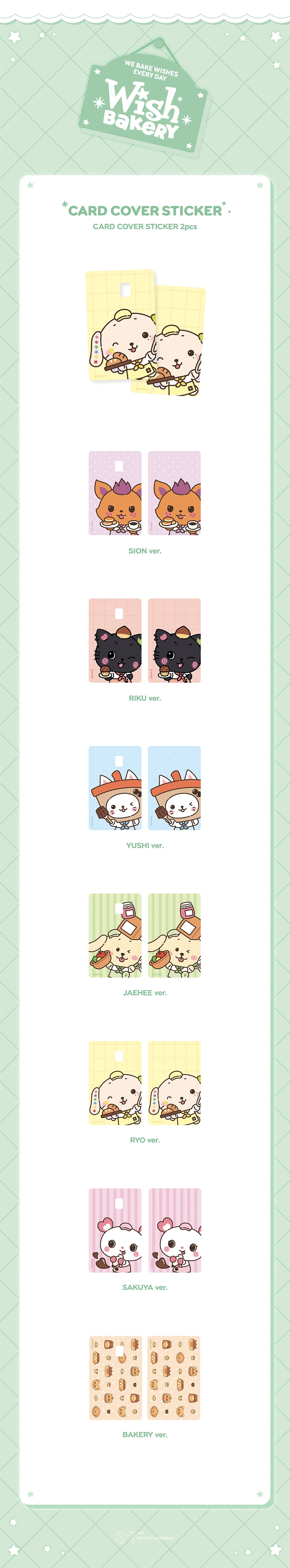NCT WISH [2026 POP-UP [WISH BAKERY] MD] CARD COVER STICKER