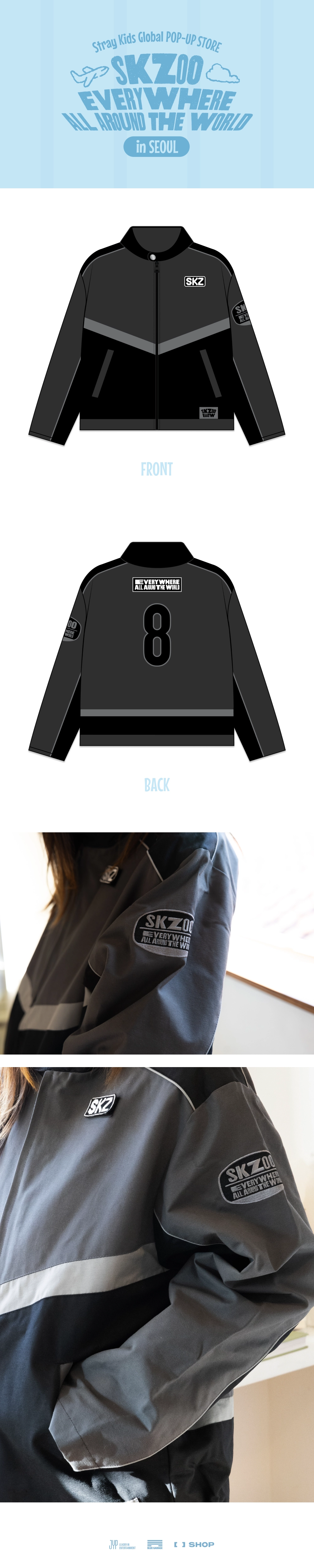 STRAY KIDS - RACING JACKET SEOUL Ver. - SKZOO EVERYWHERE ALL AROUND THE WORLD