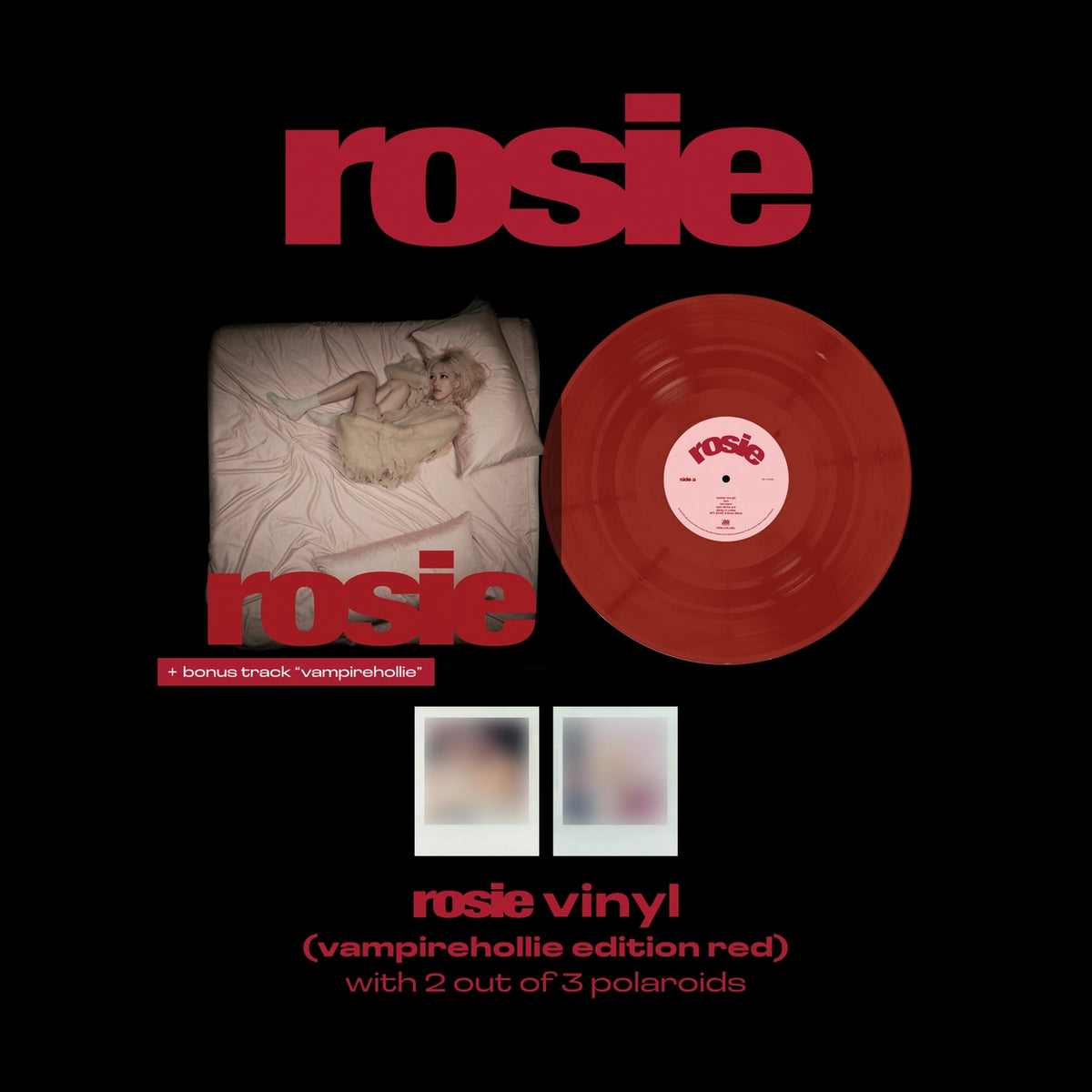 ROSE - FIRST STUDIO ALBUM [ROSIE] VINYL (VAMPIREHOLLIE EDITION RED)