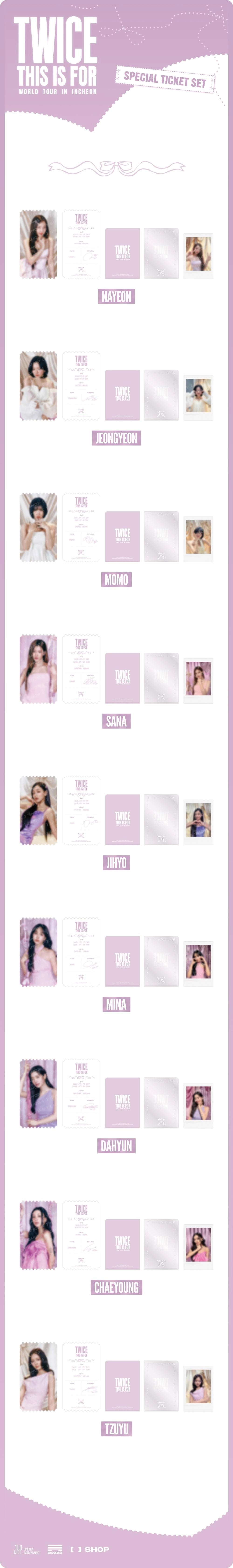 TWICE - <THIS IS FOR> WORLD TOUR IN INCHEON SPECIAL TICKET SET