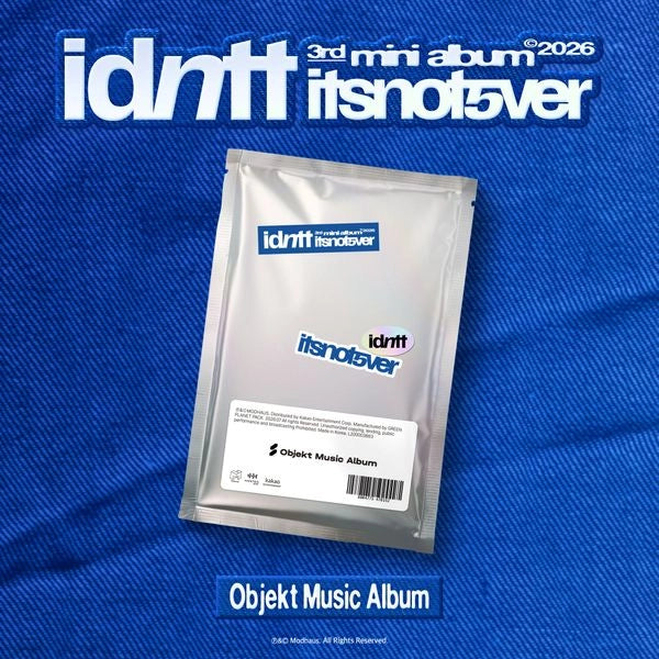 IDNTT 3RD MINI ALBUM - ITSNOTOVER (OBJEKT MUSIC ALBUM)