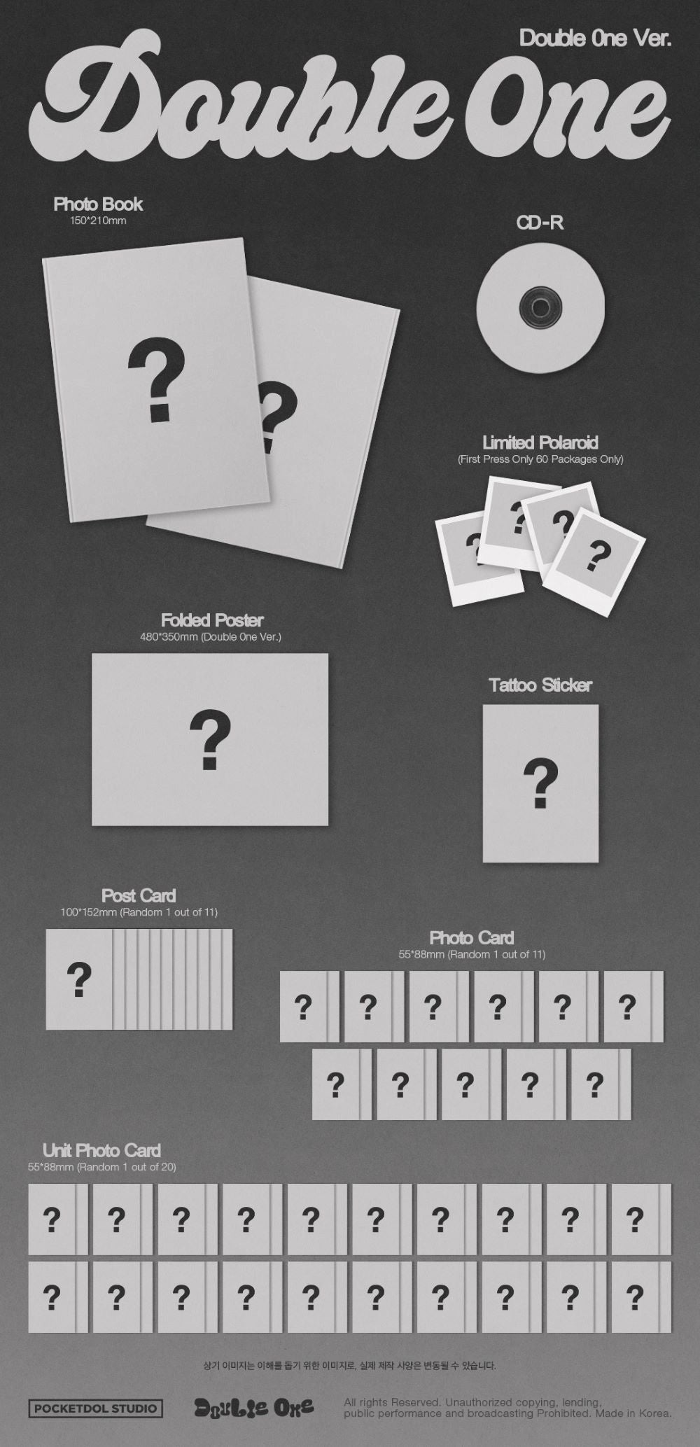 DOUBLE 0NE 1ST MINI ALBUM - XPERT (DOUBLE 0NE VER.)