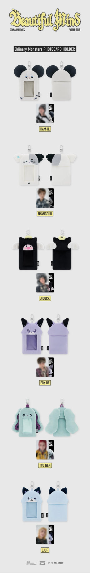 XDINARY HEROES - XDINARY MONSTERS PHOTOCARD HOLDER - BEAUTIFUL MIND