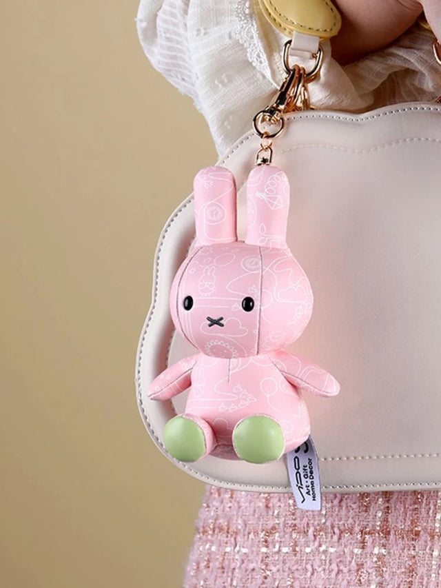 MIFFY© Pink Pattern Hanging Plush (Hong Kong Edition)