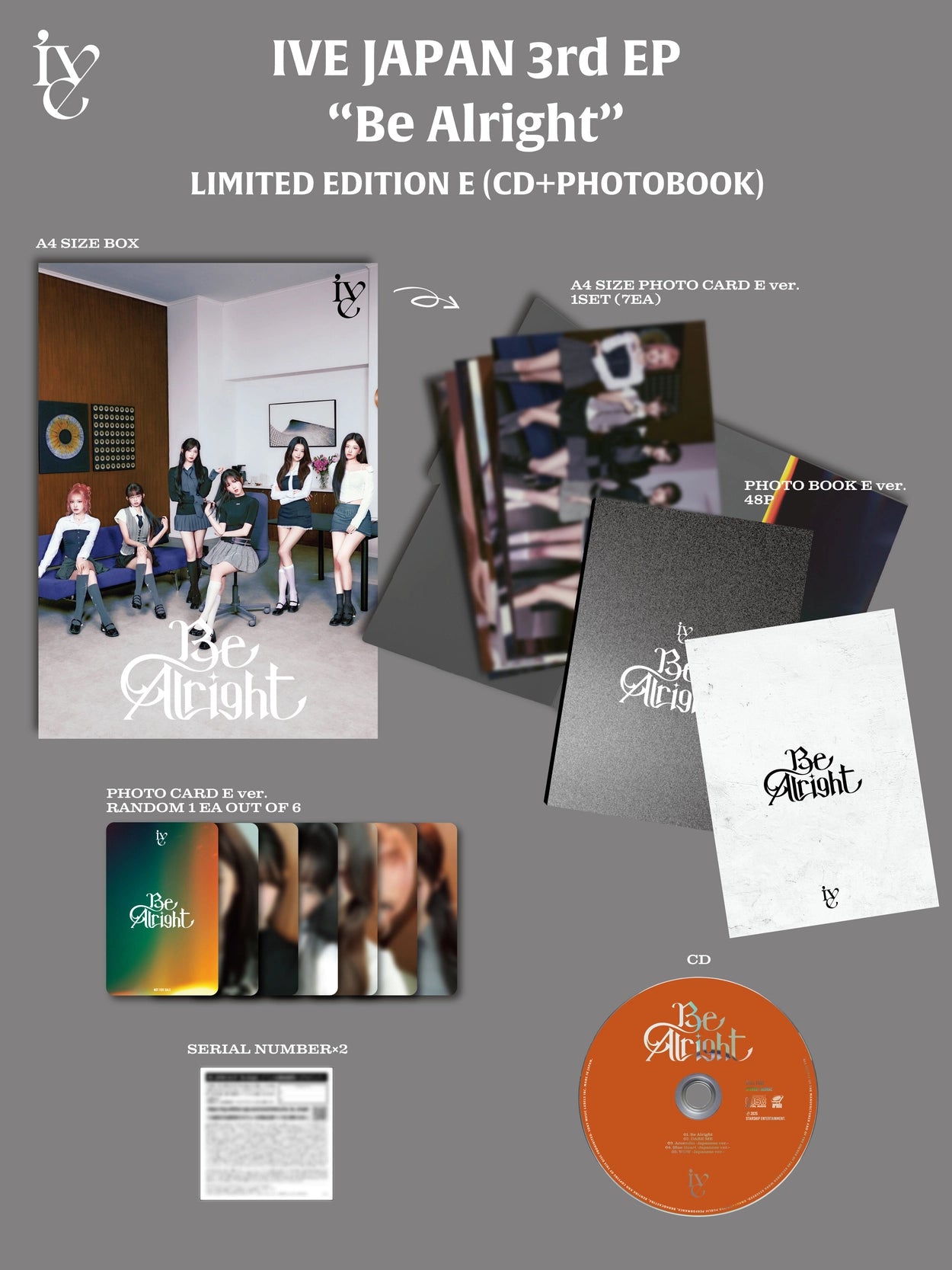 IVE JAPANESE ALBUM - BE ALRIGHT ( E VER.)