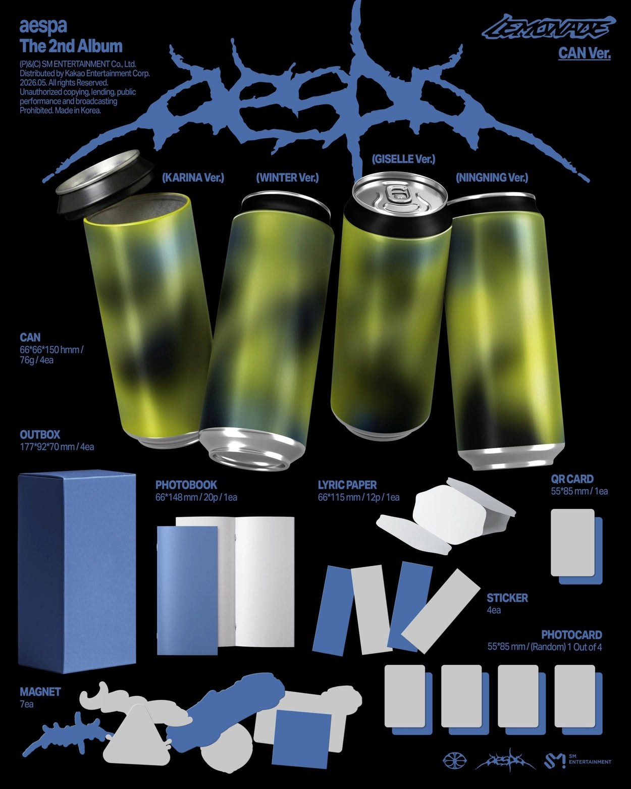 AESPA 2ND ALBUM - LEMONADE (CAN VER.)