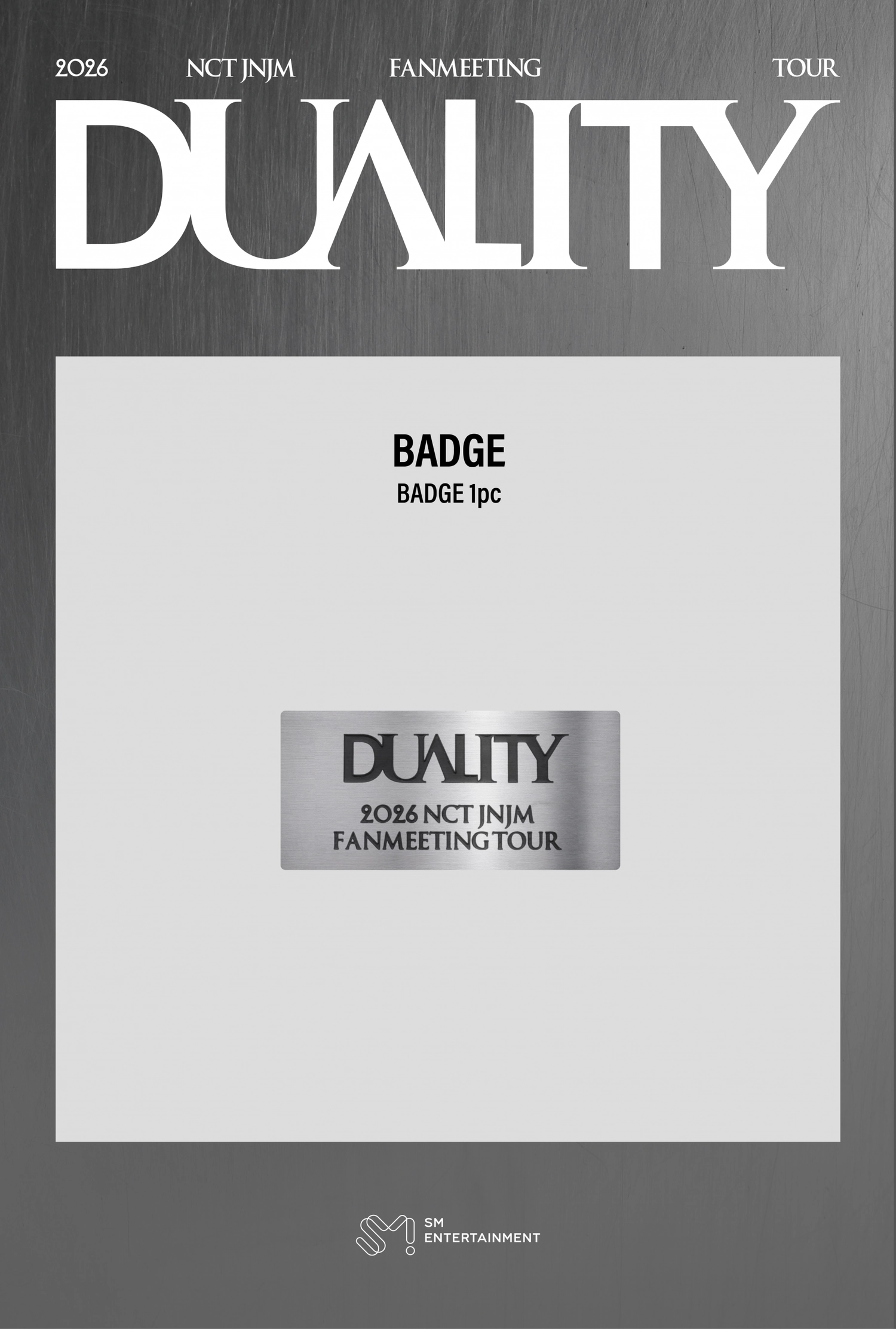 NCT JNJM - [FANMEETING TOUR [DUALITY] # SEOUL MD] BADGE