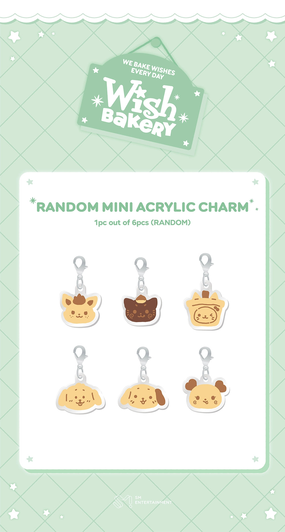 NCT WISH [2026 POP-UP [WISH BAKERY] MD] RANDOM MINI ACRYLIC CHARM