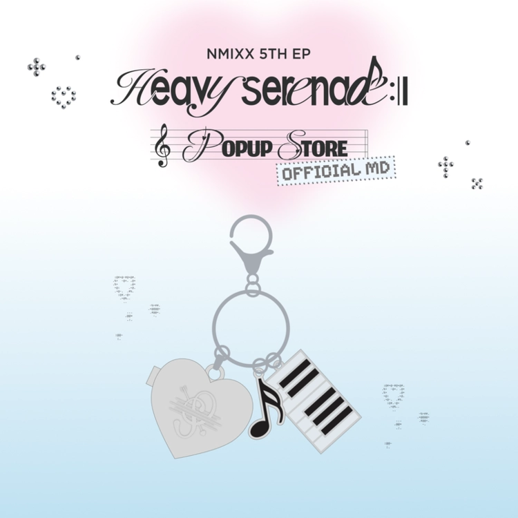 NMIXX - HEART PENDANT KEYRING - [HEAVY SERENADE] POP-UP STORE
