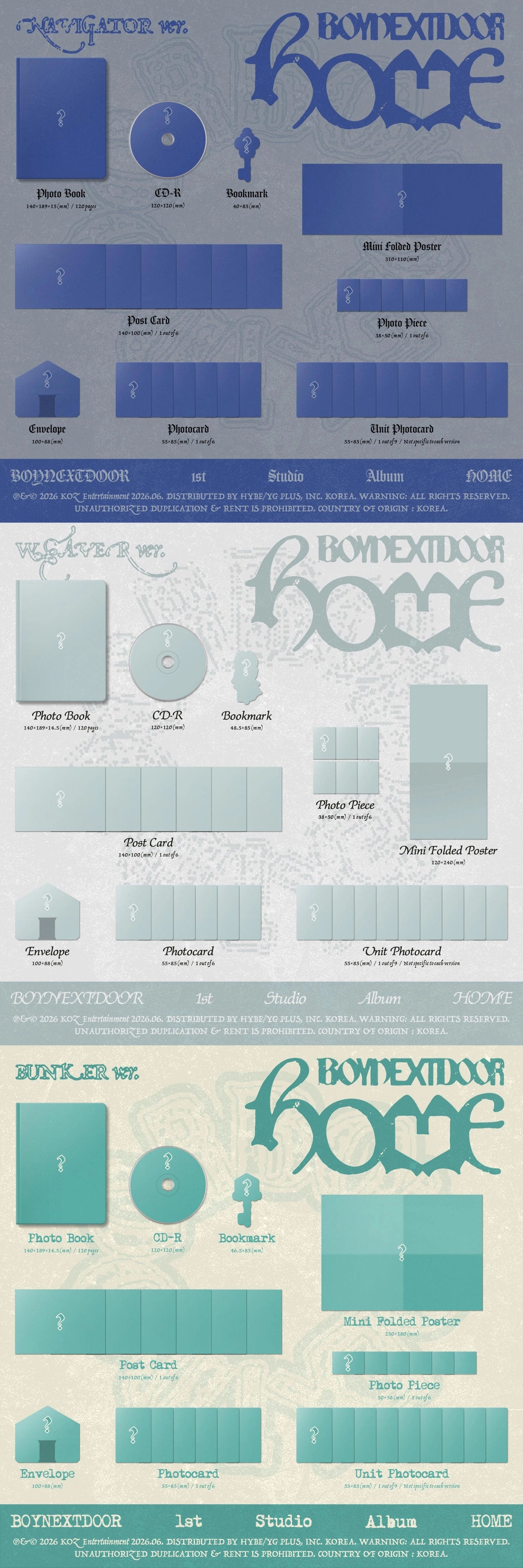 BOYNEXTDOOR 1ST STUDIO ALBUM - HOME