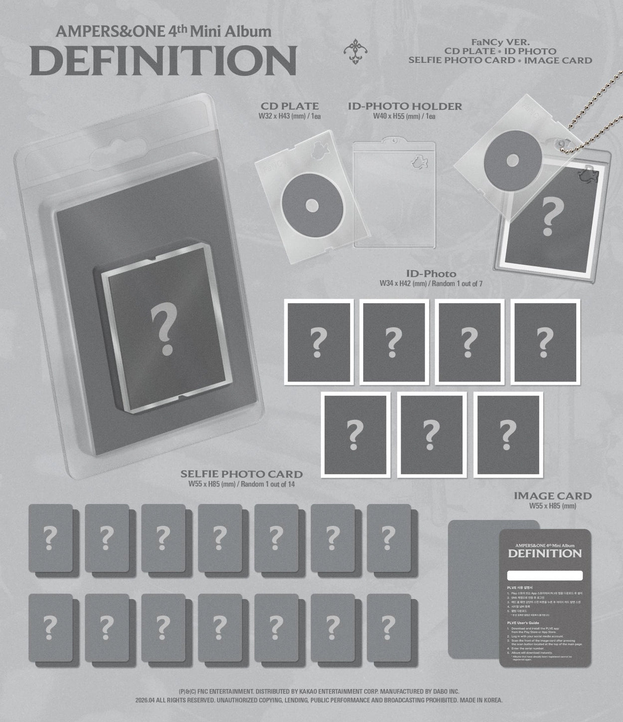 AMPERS&ONE 4TH MINI ALBUM - DEFINITION (FANCY VER.)