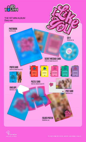 ODD YOUTH 1ST MINI ALBUM - I LIKE YOU (DIARY VER.)