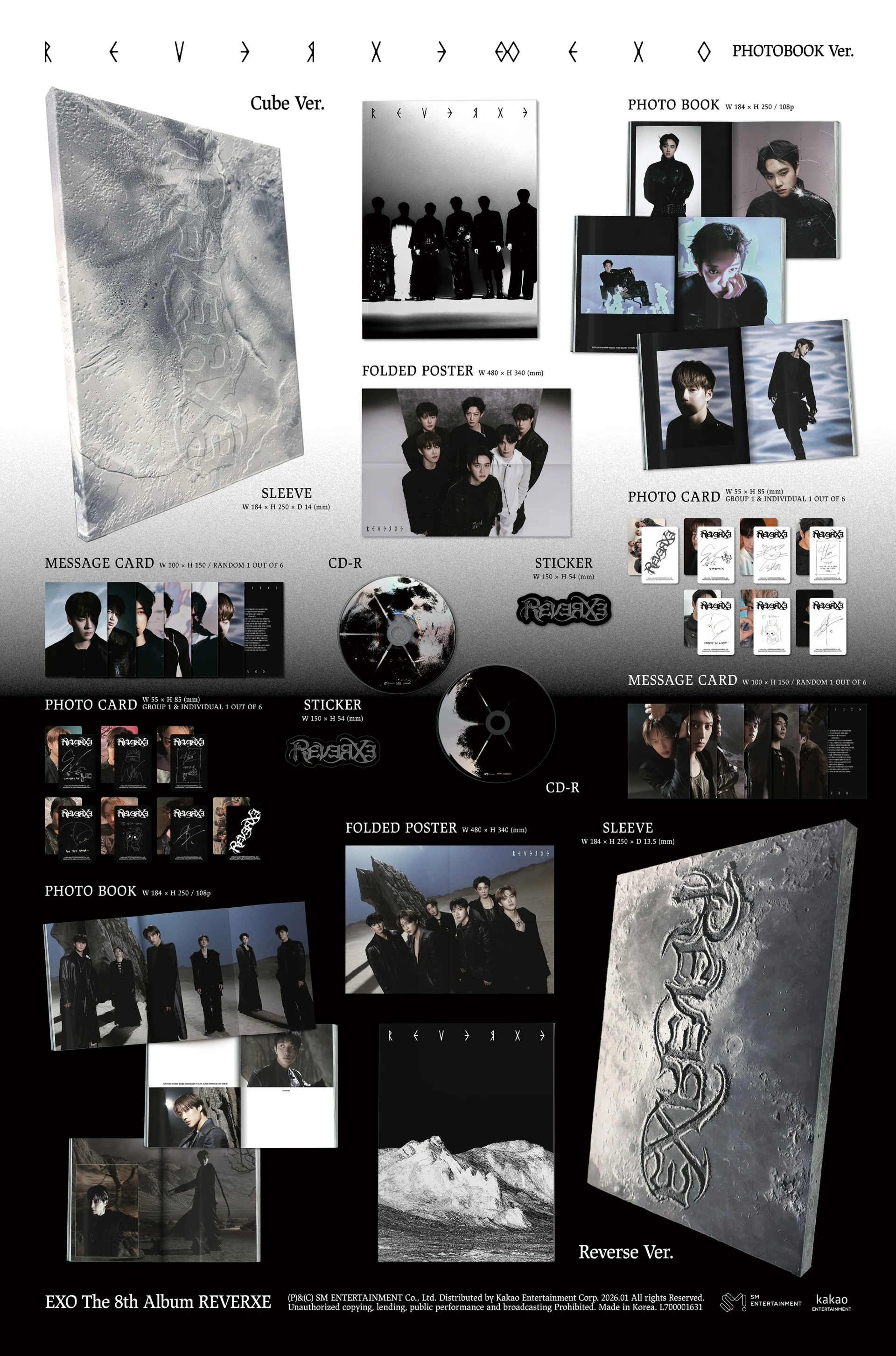 EXO 8TH FULL ALBUM - REVERXE (PHOTOBOOK VER.)