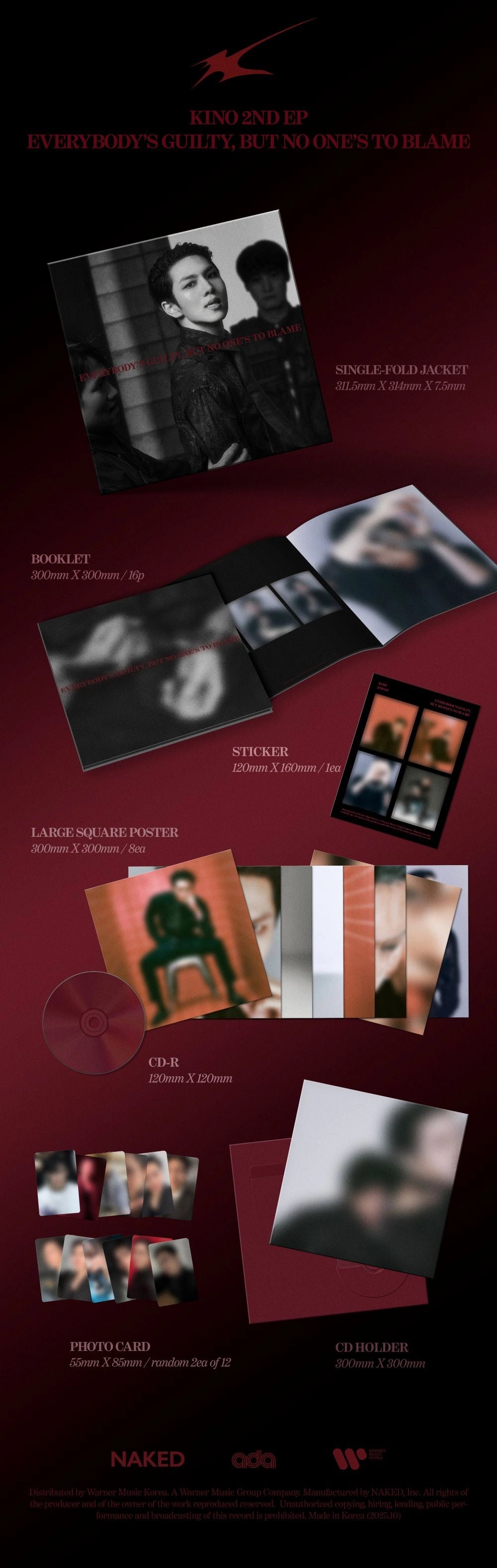 KINO 2ND EP ALBUM - EVERYBODY'S GUILTY, BUT NO ONE'S TO BLAME