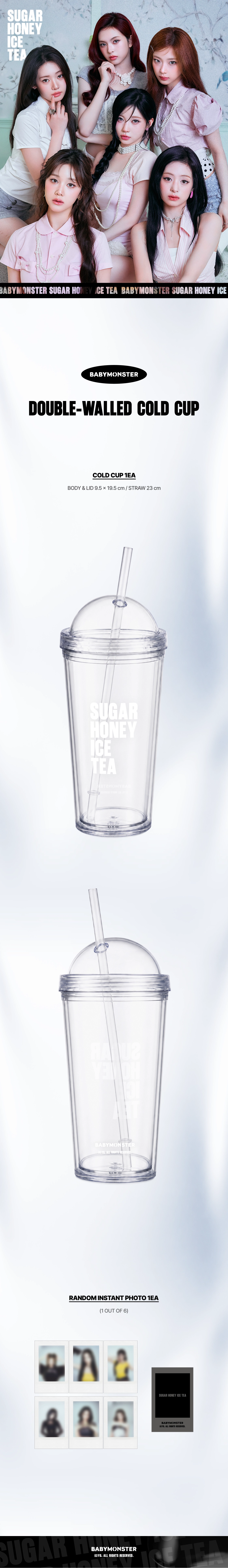 BABYMONSTER - [SUGARHONEY] DOUBLE-WALLED COLD CUP