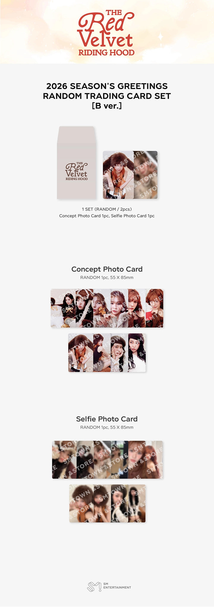 RED VELVET - 2026 SM ARTIST SEASON'S GREETINGS RANDOM TRADING CARD