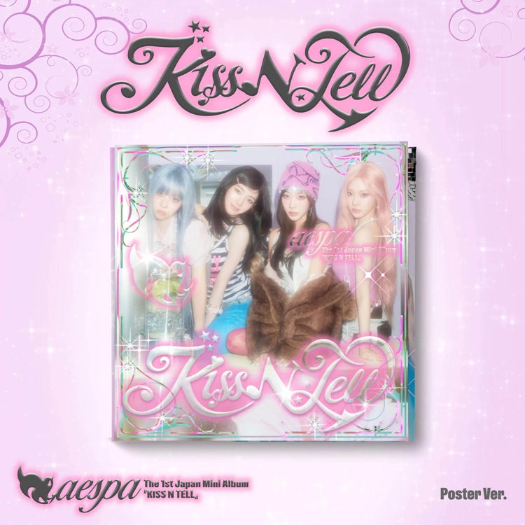 AESPA JAPANESE ALBUM - 1ST MINI ALBUM [KISS N TELL] (POSTER VER.)
