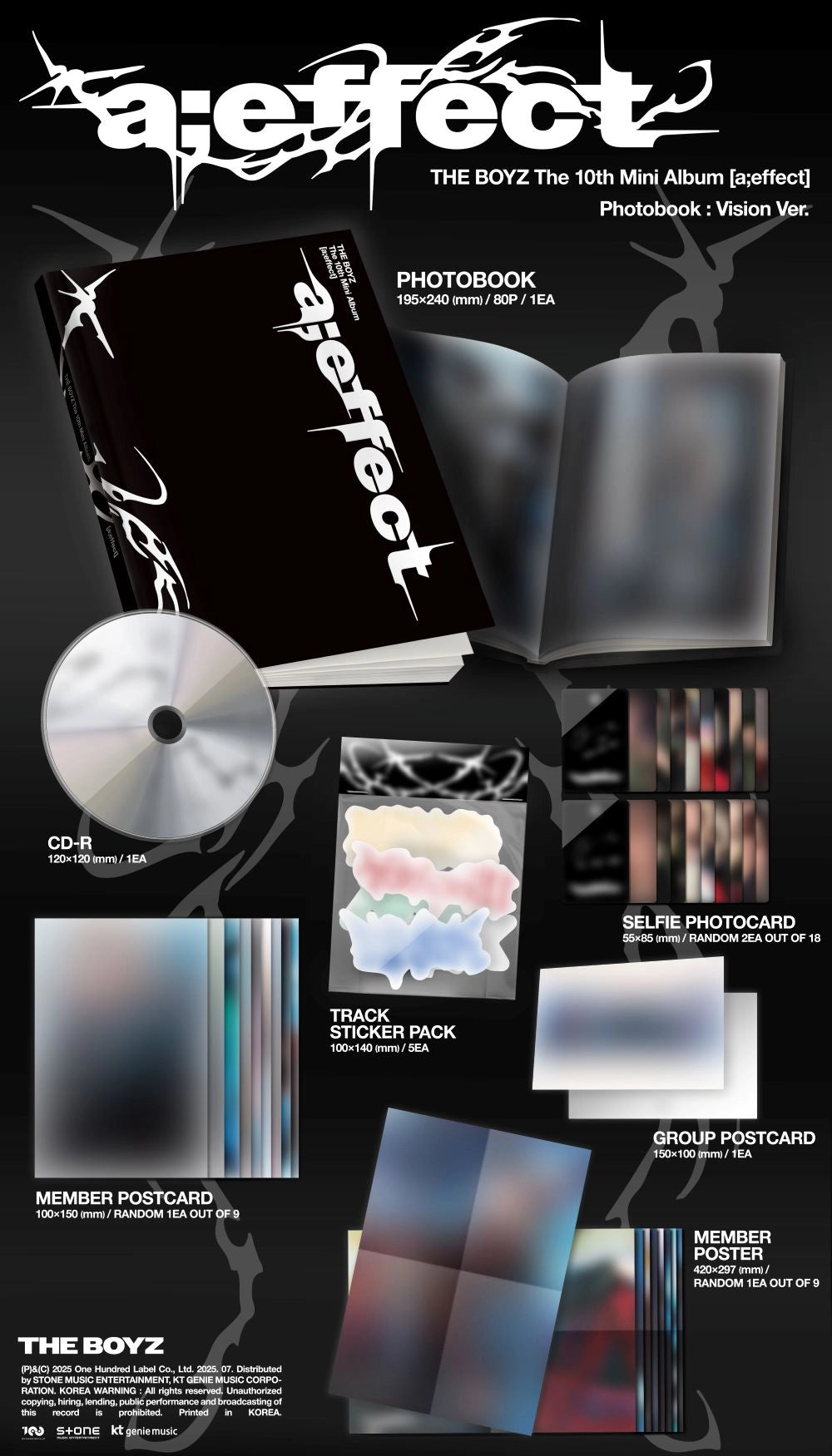 THE BOYZ 10TH MINI ALBUM - A;EFFECT (PHOTOBOOK VER.)