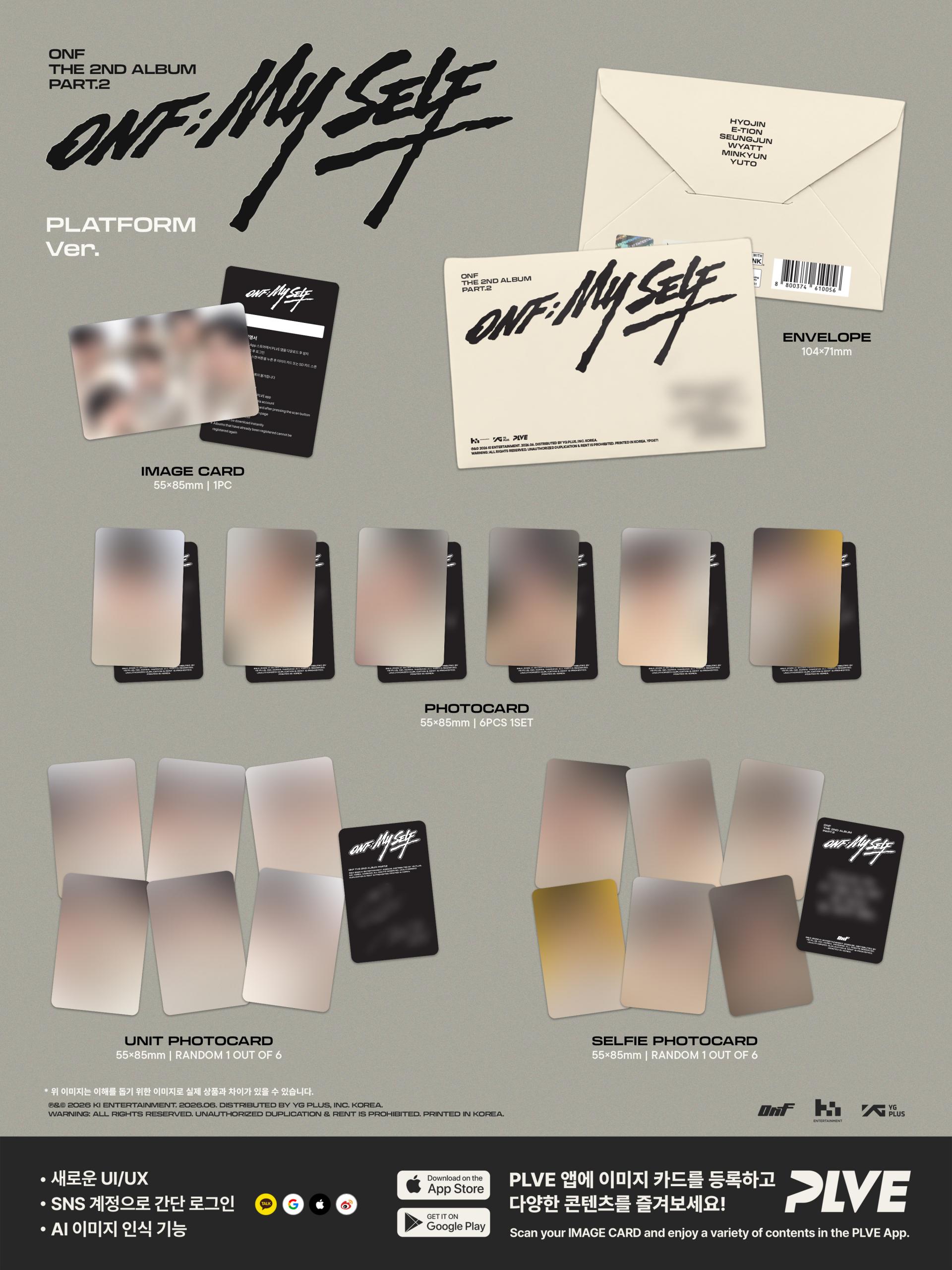 ONF 2ND ALBUM PART.2 - ONF:MY SELF (PLATFORM VER.)