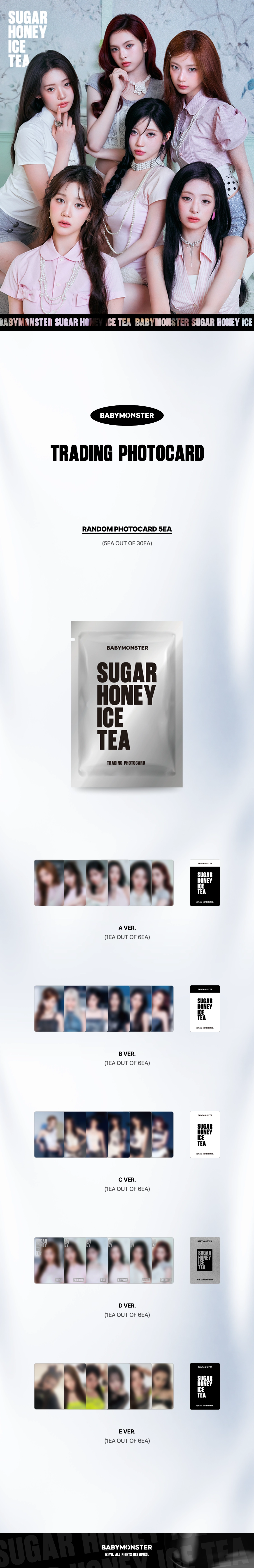 BABYMONSTER - [SUGARHONEY] TRADING PHOTOCARD