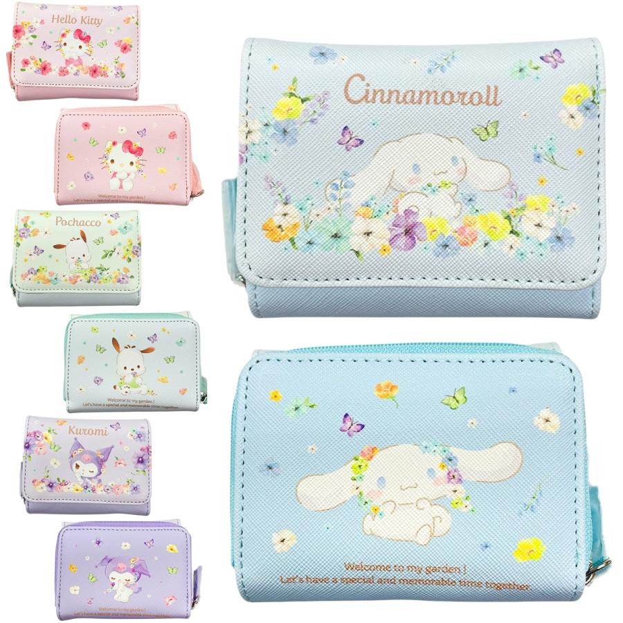 SANRIO© Floral 3 Fold Wallet (Japan Edition)