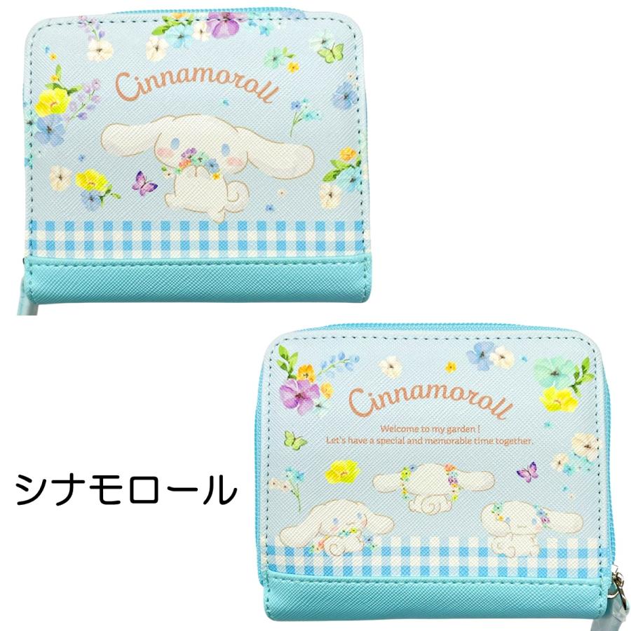 SANRIO© Floral Wallet with Zip (Japan Edition)