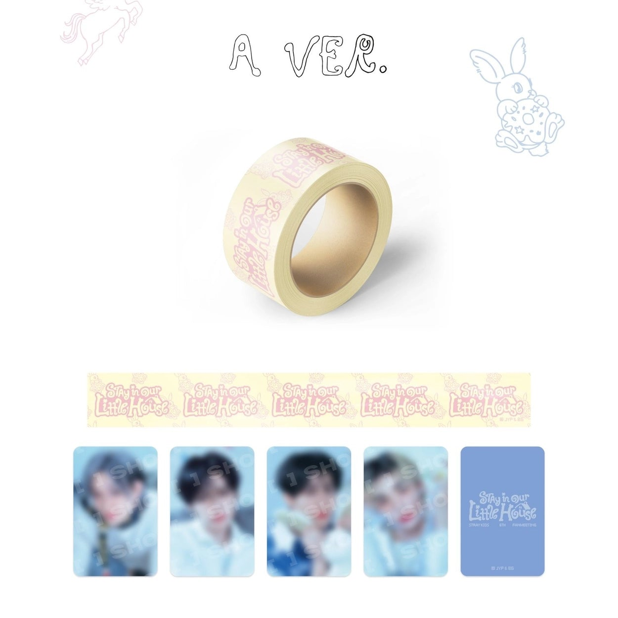 STRAY KIDS - 6TH FANMEETING [STAY IN OUR LITTLE HOUSE] BOX TAPE SET OFFICIAL MD