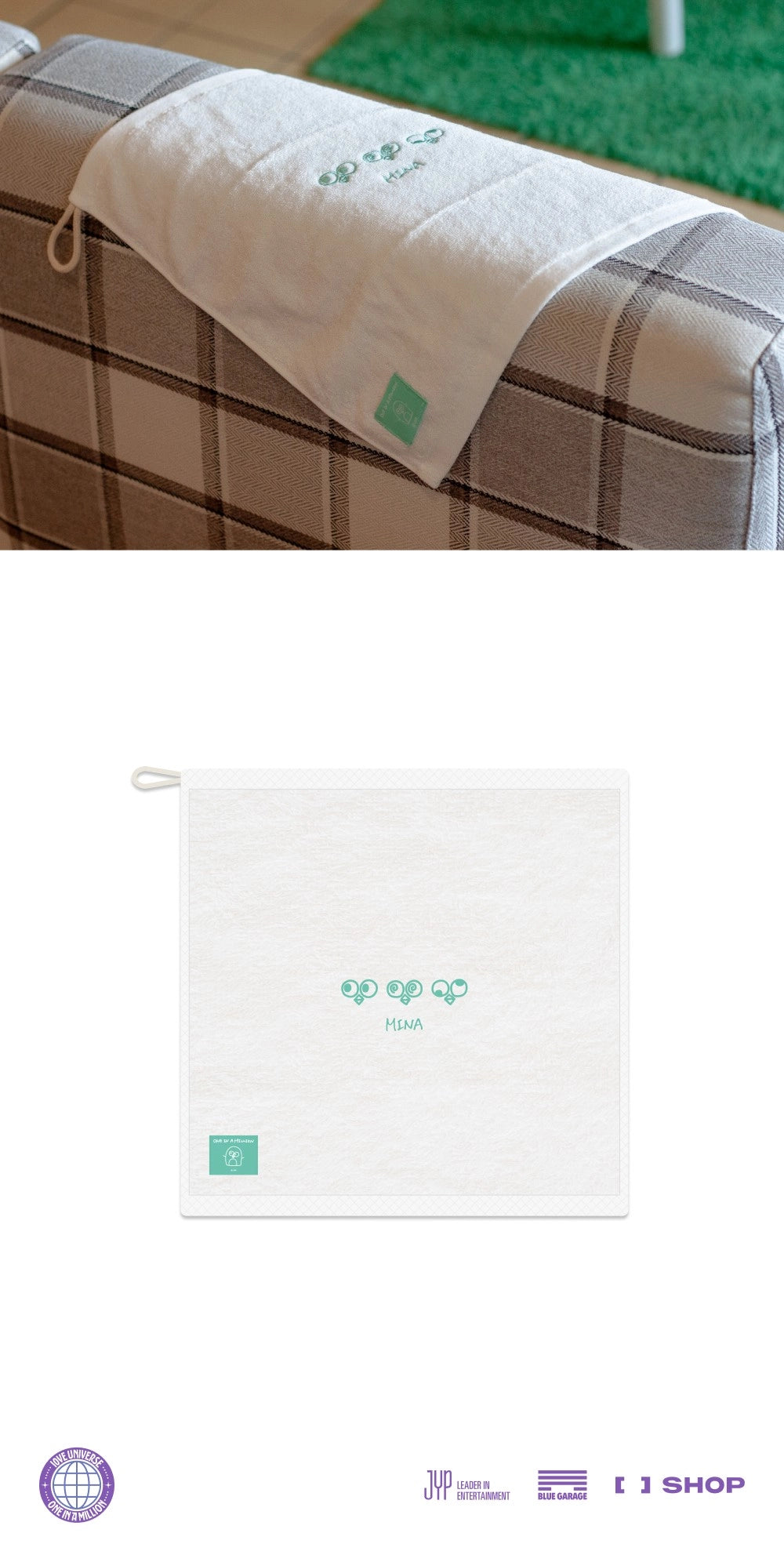 TWICE - [10VE UNIVERSE] MINA HAND TOWEL OFFICIAL MD