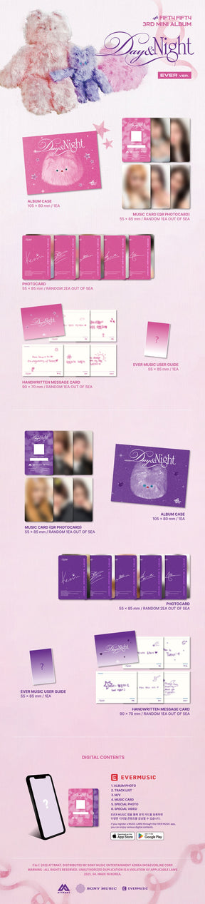 FIFTY FIFTY 3RD MINI ALBUM - DAY & NIGHT (EVER VER)
