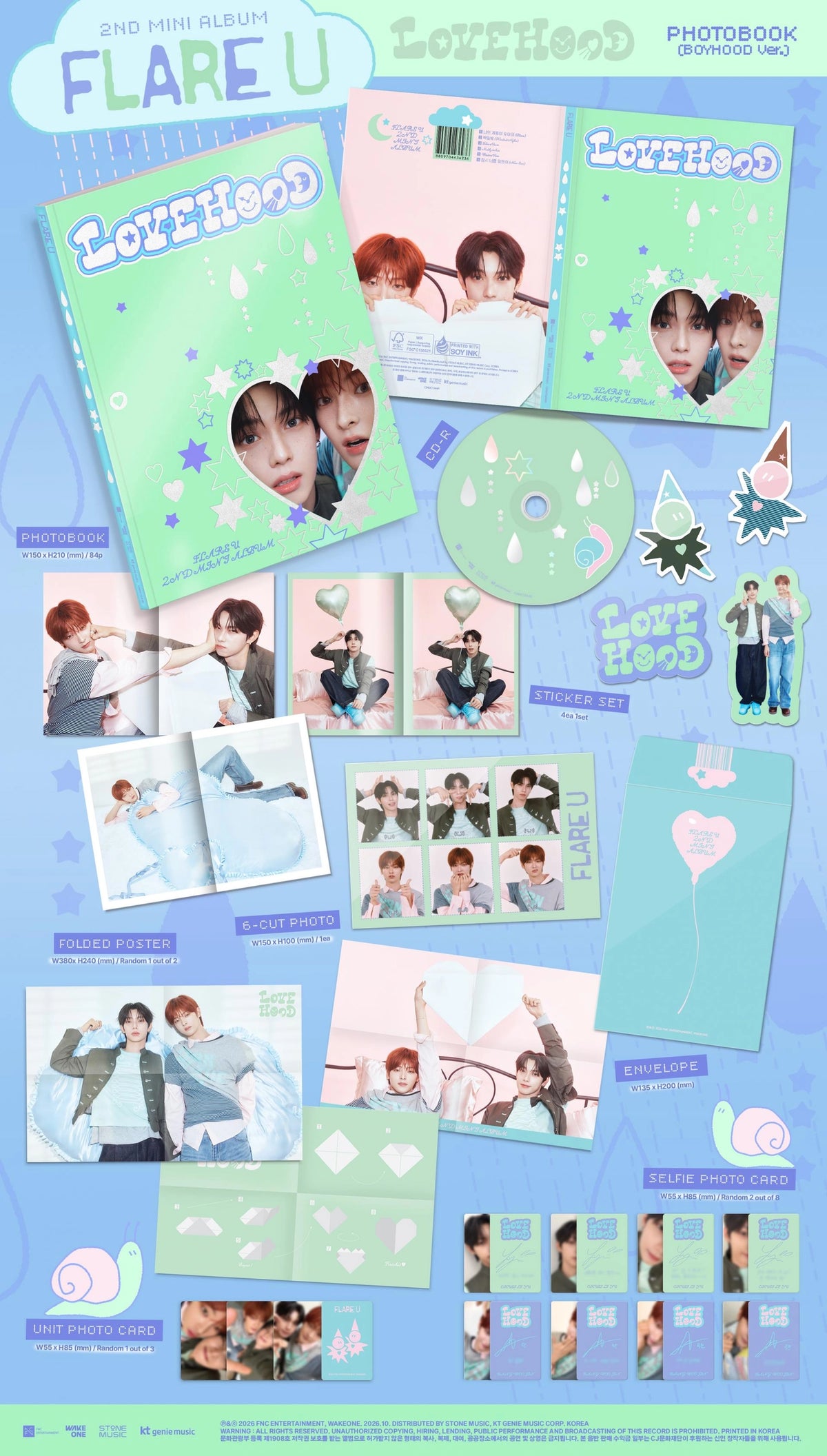 FLARE U - 2ND MINI ALBUM [LOVEHOOD]