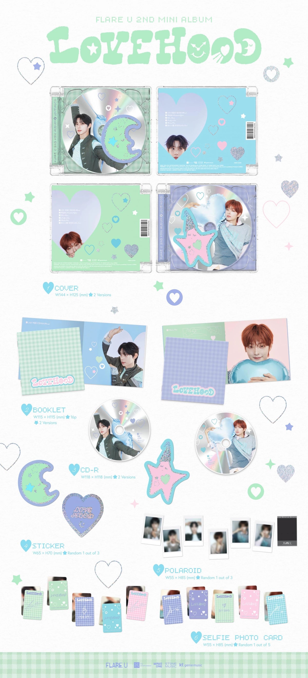 FLARE U - 2ND MINI ALBUM [LOVEHOOD] (JEWEL CASE VER)