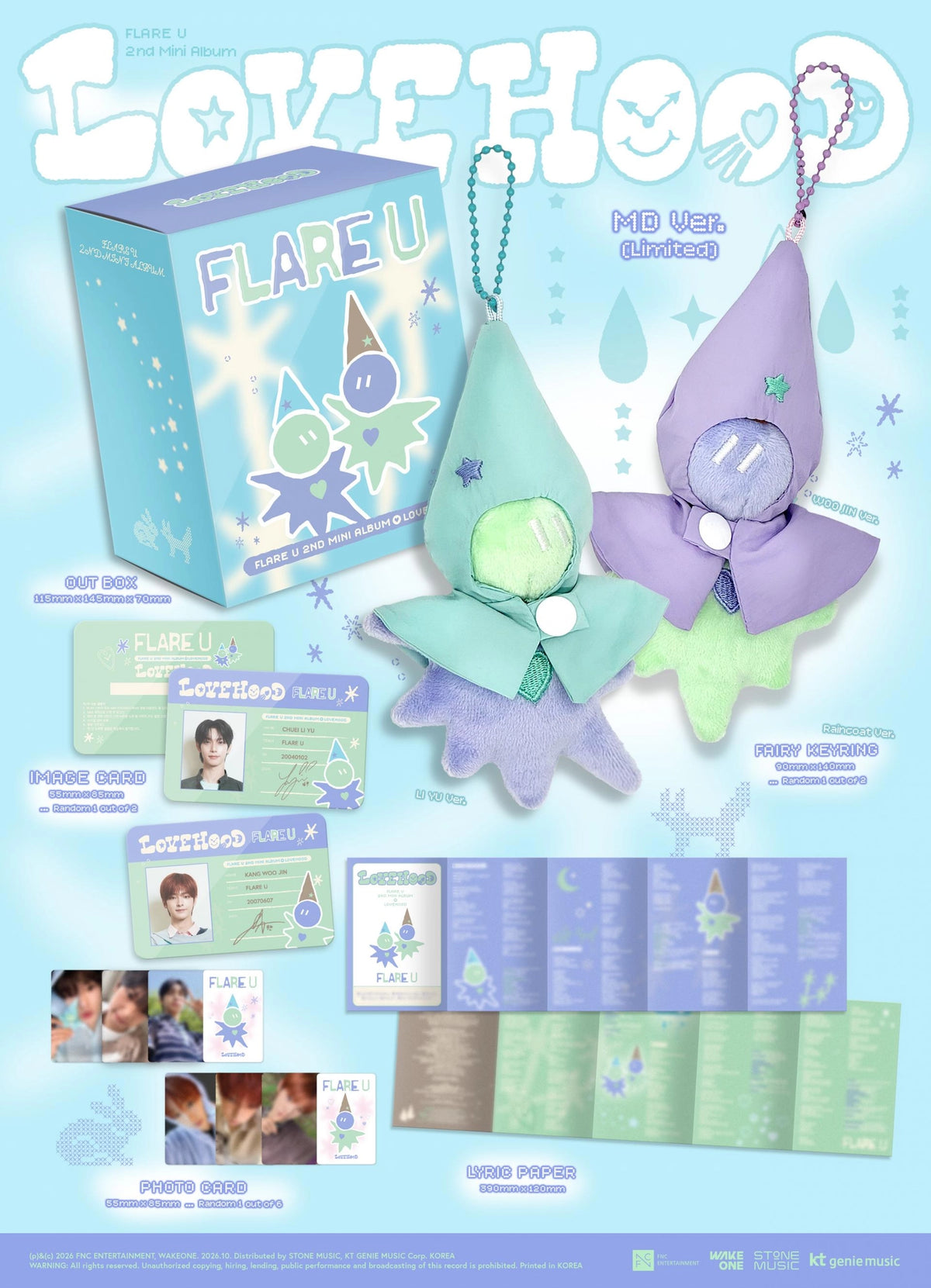FLARE U - 2ND MINI ALBUM [LOVEHOOD] (MD VER)(LIMITED VER)