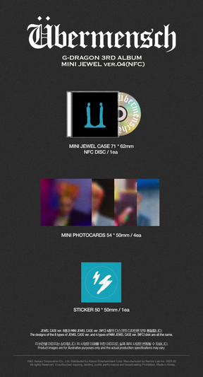G-DRAGON 3RD ALBUM - ÜBERMENSCH (MINI JEWEL VERSION)(NFC)