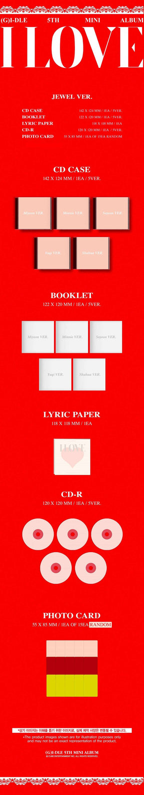 (G)I-DLE Mini Album Vol. 5 - I love (Jewel Version)