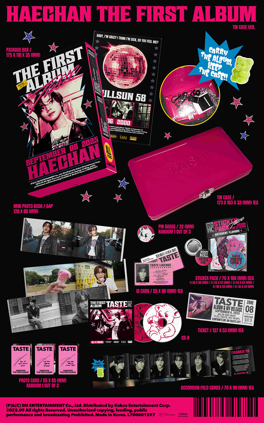HAECHAN 1ST ALBUM - TASTE (TIN CASE VER.)