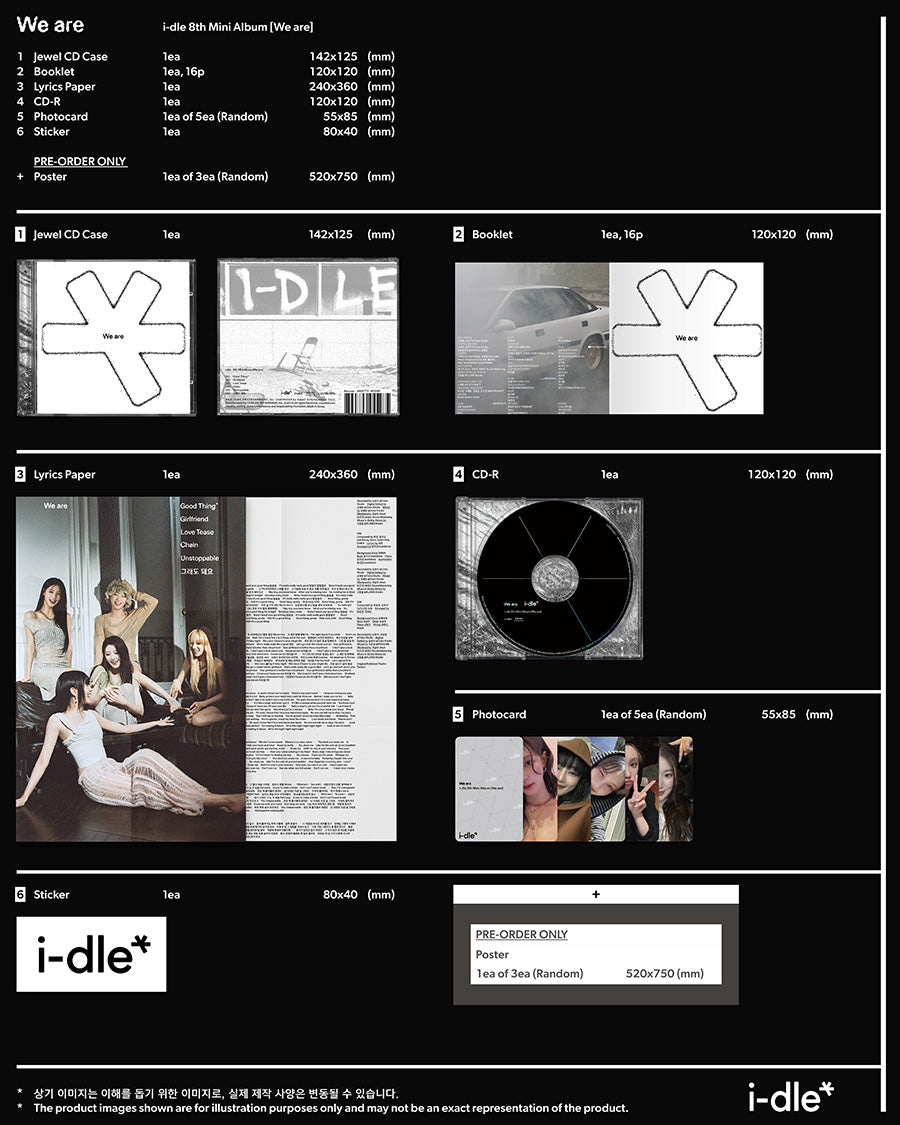 I-DLE - 8TH MINI ALBUM: WE ARE (SPECIAL JEWEL VER.)