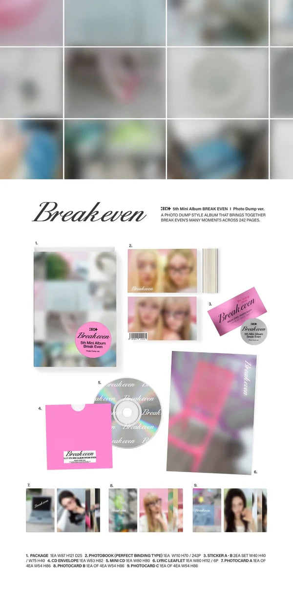ILLIT - 5TH MINI ALBUM [BREAK EVEN] (PHOTO DUMP VER)