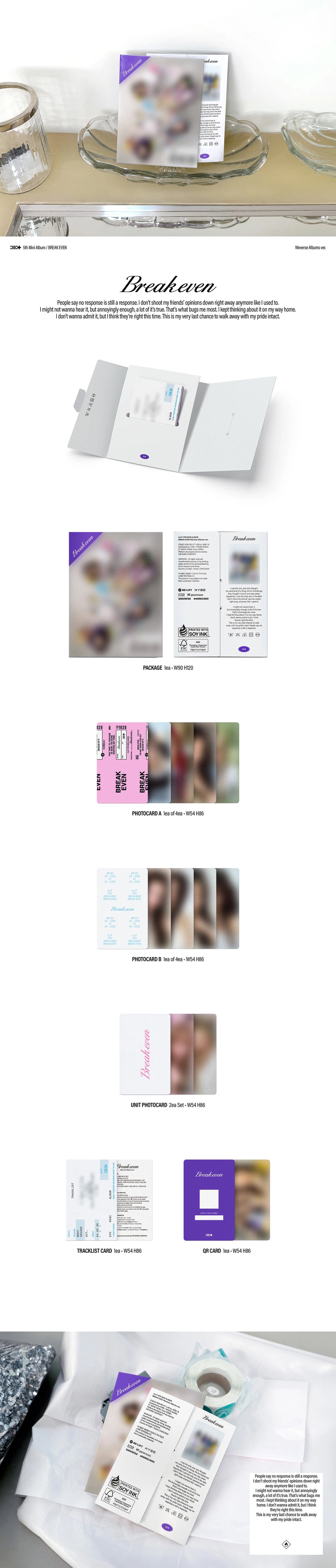 ILLIT - 5TH MINI ALBUM [BREAK EVEN] (WEVERSE VER)