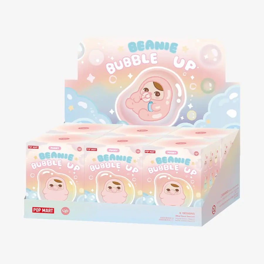 POP MART Authentic PUCKY Beanie Bubble Up Plush Mystery Box 6 Design (1 Piece)