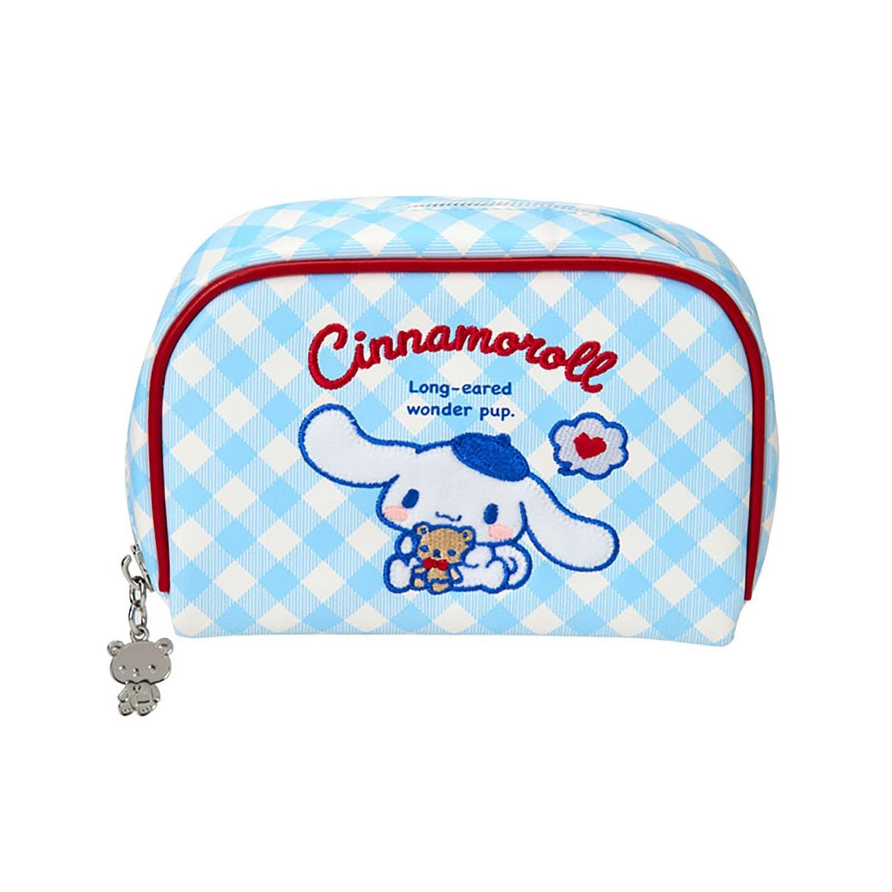 SANRIO© Cinnamoroll With Bear Plaid Block Pouch (Japan Limited Edition)