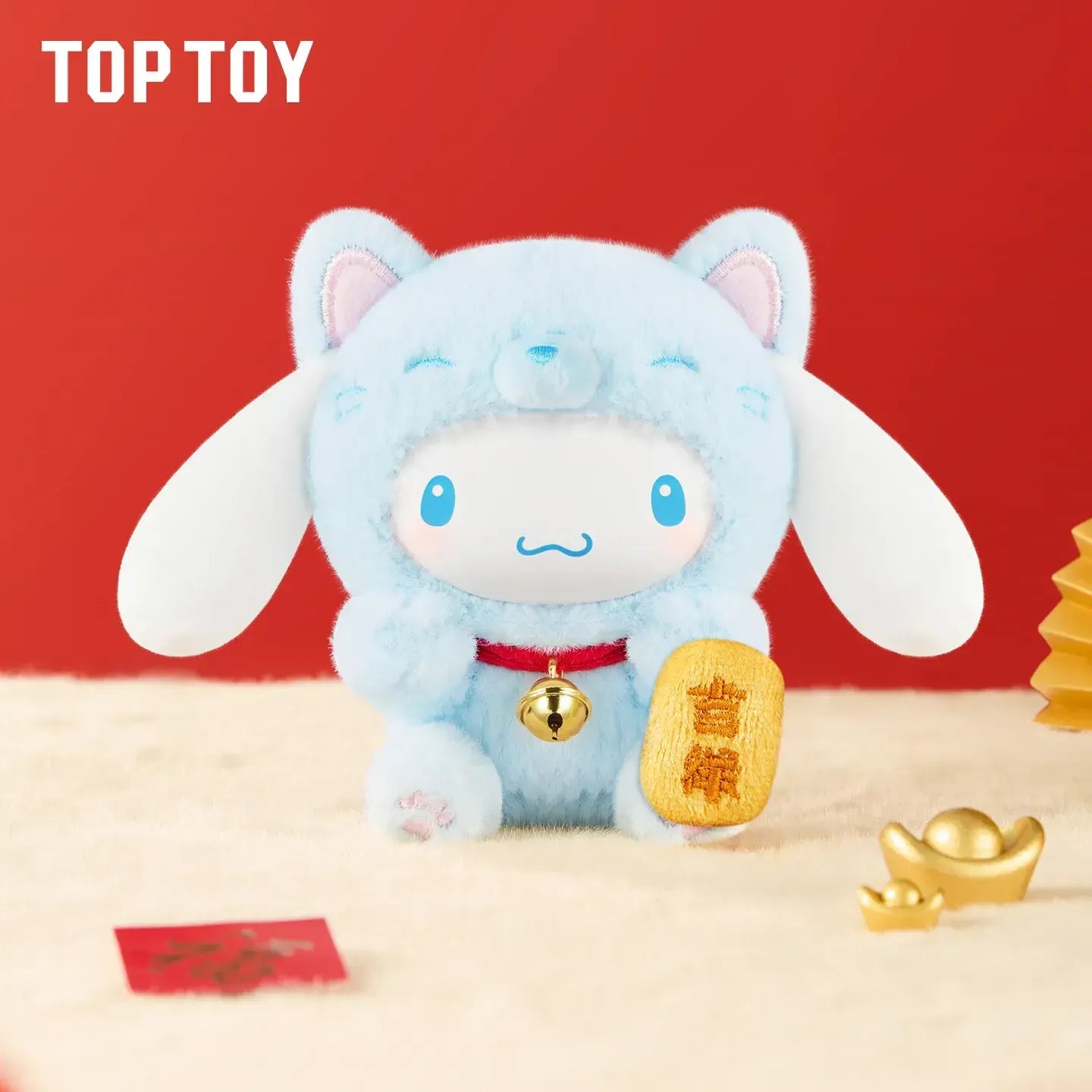 TOP TOY X SANRIO Lucky Cat Series Plush Keychain Mystery Box 8 Designs