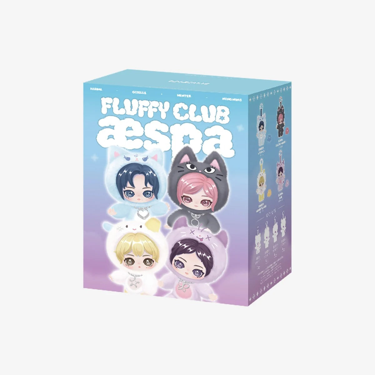 POP MART x Aespa Authentic Fluffy Club Series Vinyl Plush Mystery Box 4 Designs