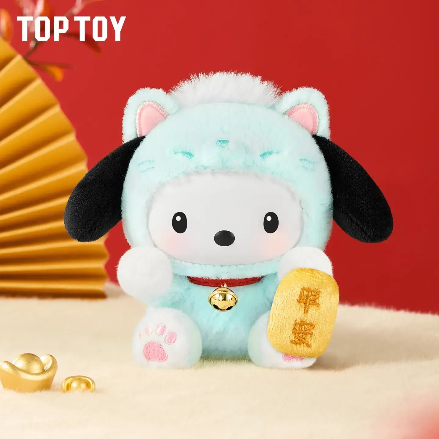 TOP TOY X SANRIO Lucky Cat Series Plush Keychain Mystery Box 8 Designs