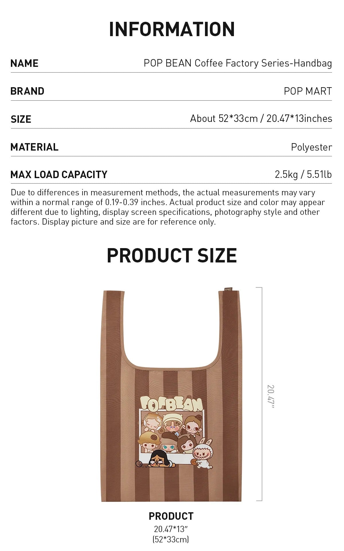 POP MART Coffee Factory EcoBag