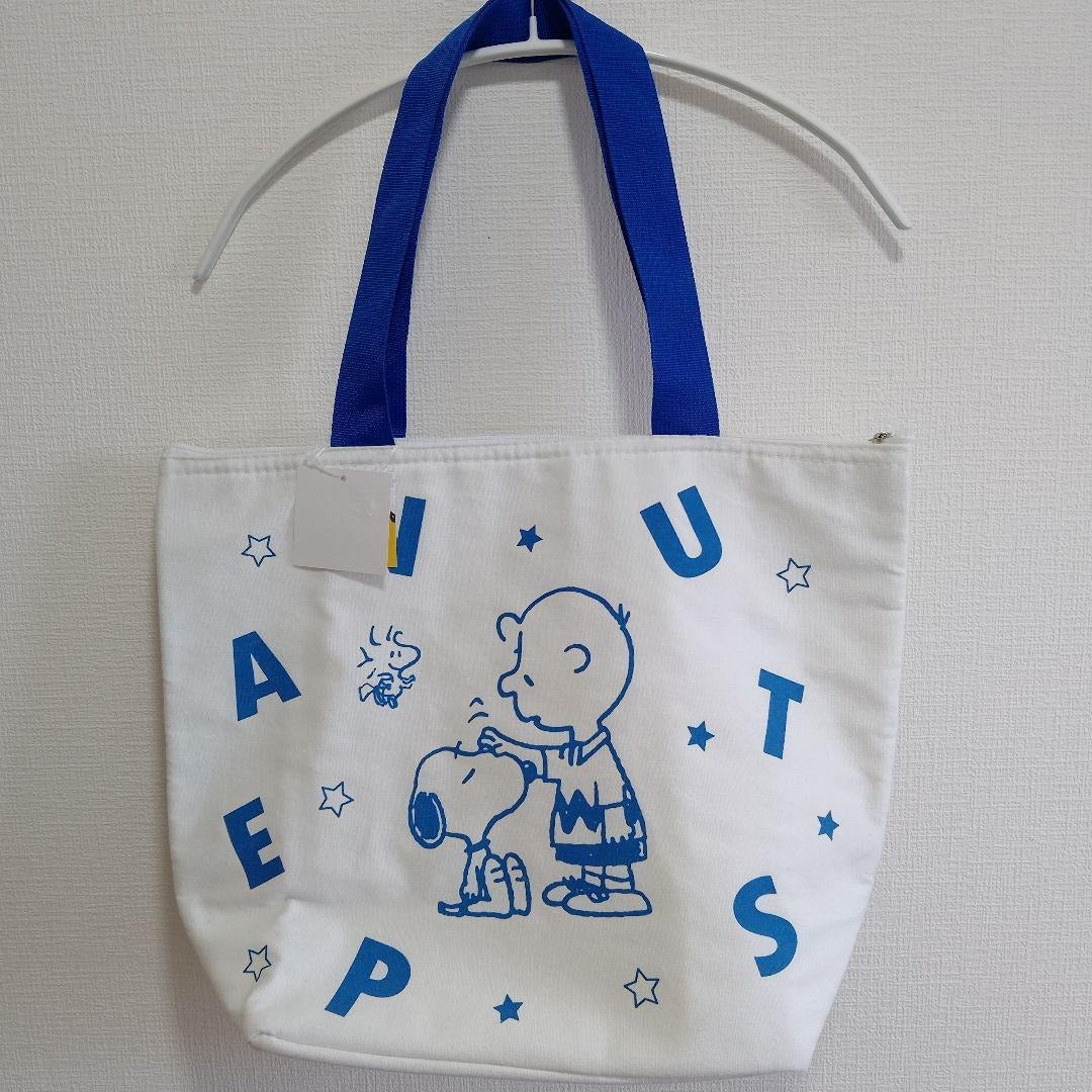 PEANUT SNOOPY© Blue Canvas Alpha Tote Bag (Japan Edition)