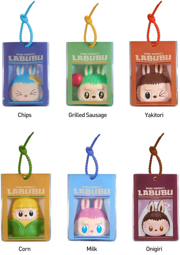 POP MART Authentic THE MONSTERS Labubu Wacky Mart Series Squishy Charm Mystery Box (1 Piece)