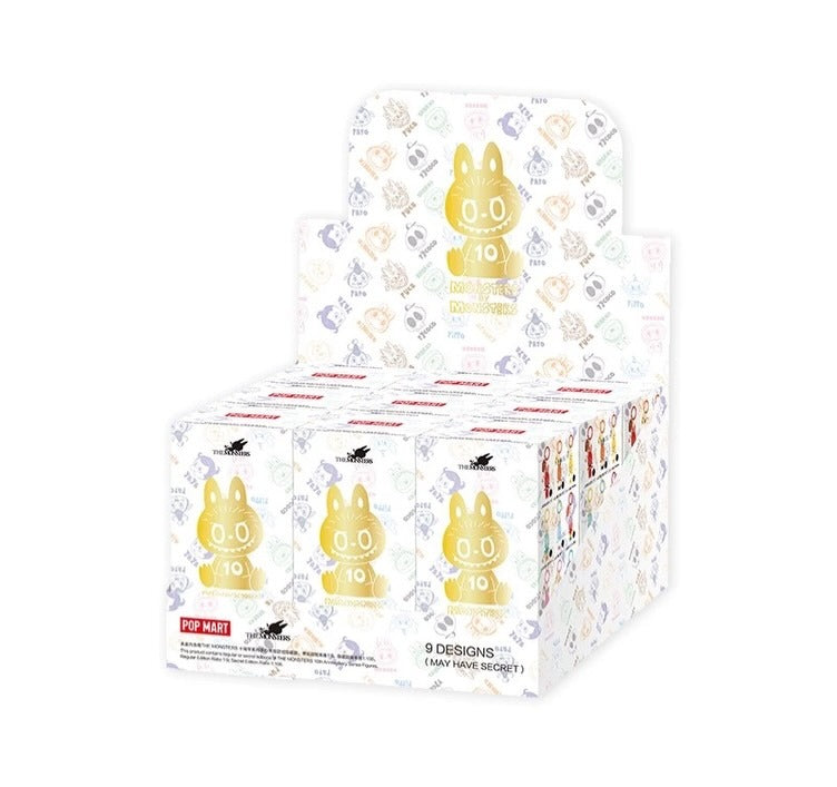 POP MART Authentic THE MONSTERS Labubu 10th Anniversary Series Keychain Mystery Box 10 Designs