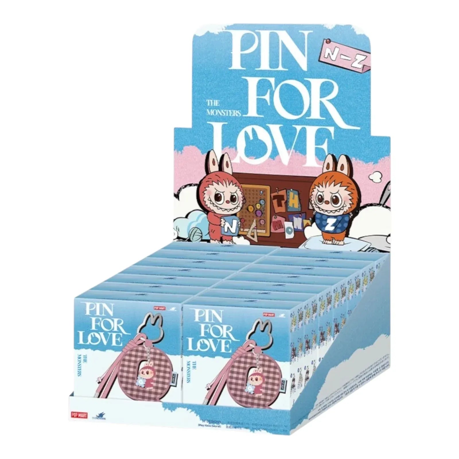 POP MART Authentic THE MONSTERS Labubu Charm Pin For Love N-Z (Mystery)