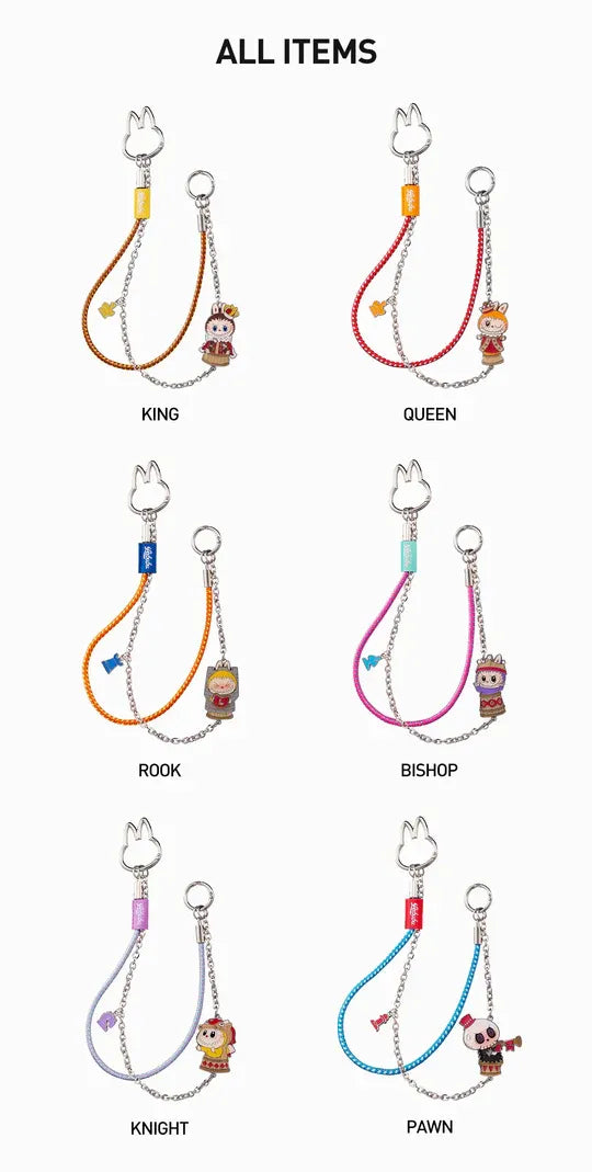 POP MART Authentic THE MONSTERS Labubu Pendant Let’s Checkmate Series Mystery Box 6 Design (1 Piece)