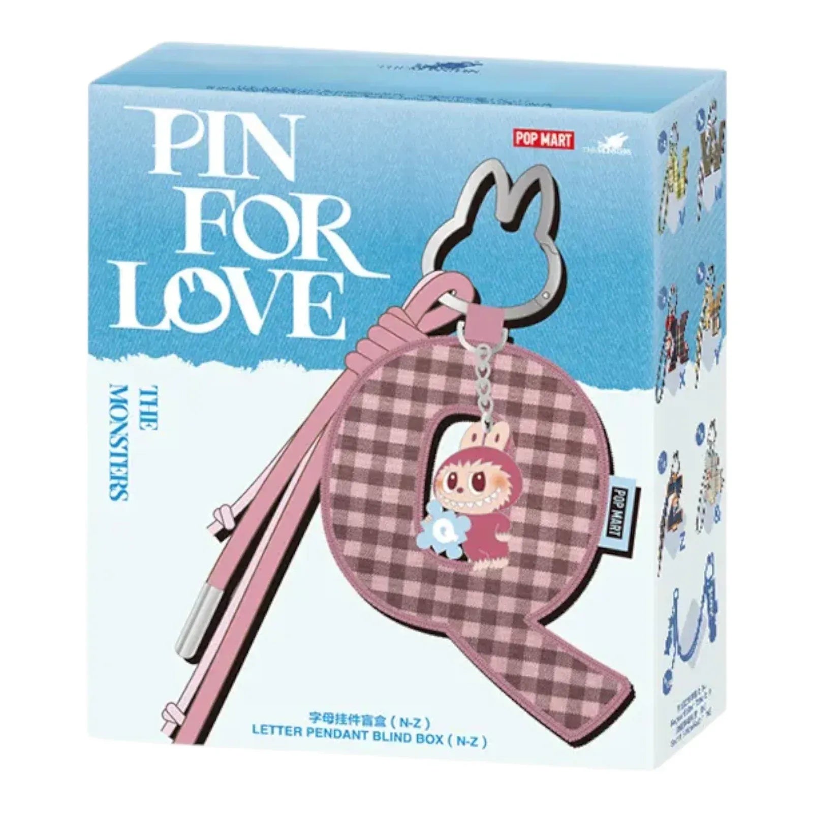 POP MART Authentic THE MONSTERS Labubu Charm Pin For Love N-Z (Mystery)